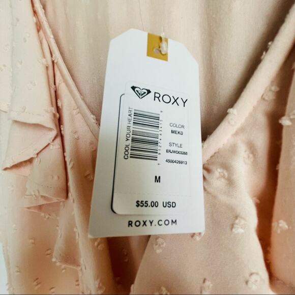🆕 Roxy Swiss dot ruffle belted romper sz Med NWT - Picture 8 of 14